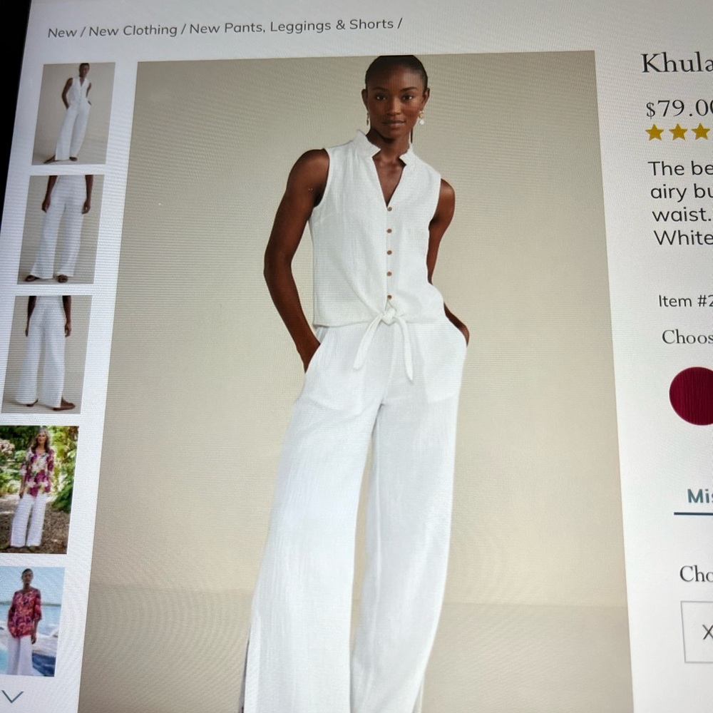 Soft Surroundings gauze pants